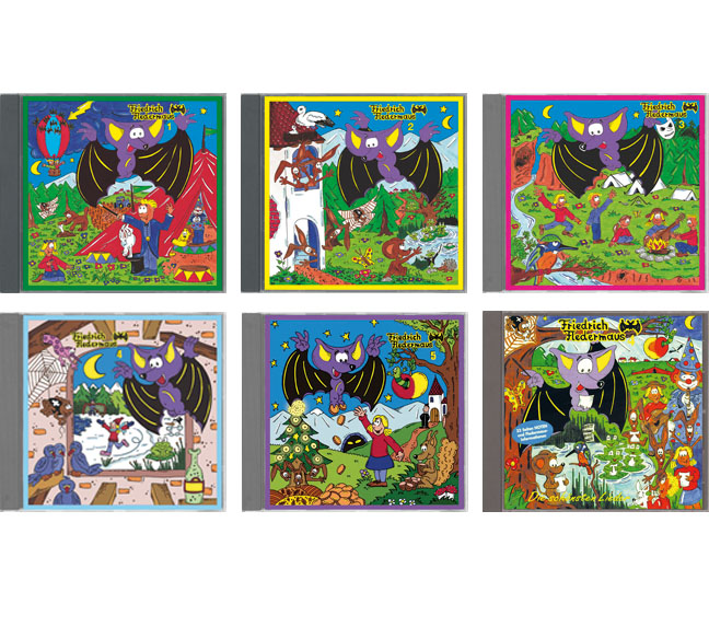 6 CDs Friedrich Fledermaus: H�rspiele, Lieder, Tiere